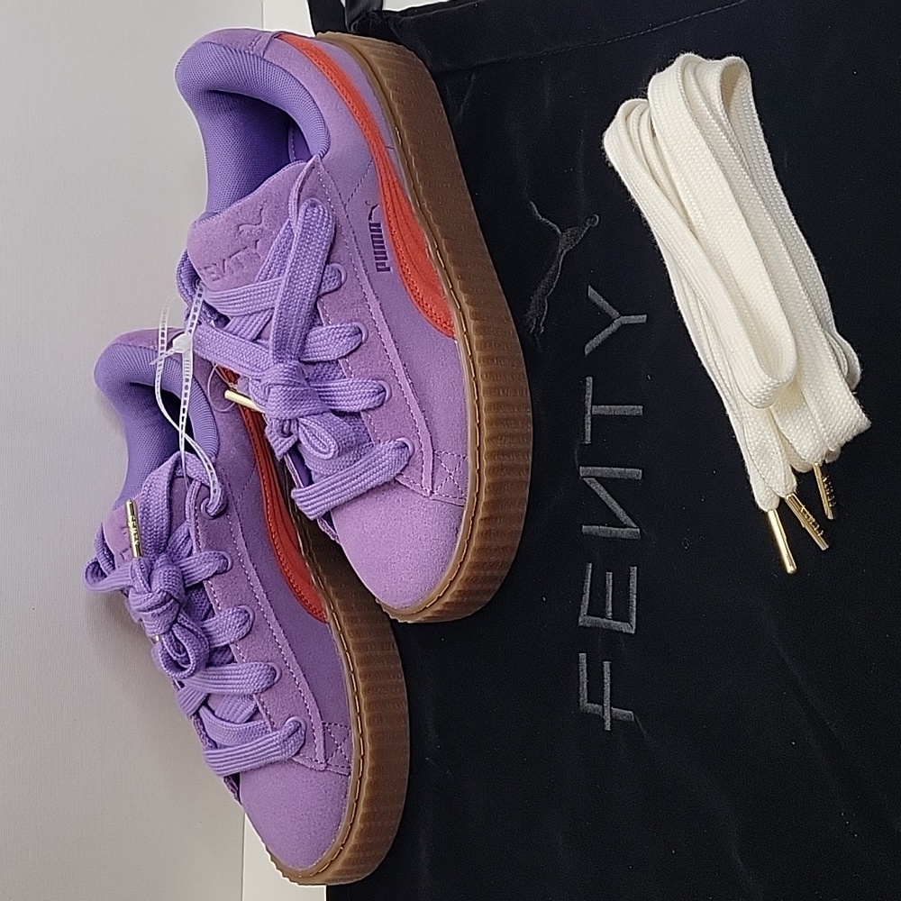 NWOB FENTY x PUMA Creeper Phatty Lavender Burnt Red Size US 8